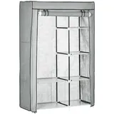 Homcom Kleiderschrank Grau, 103 x 43 x 162,5 cm - grau