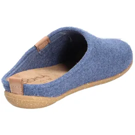 ROHDE Damen Pantoffel Softfilz Hausschuh Wechselfußbett 6860, Größe:38 EU, Farbe:Blau
