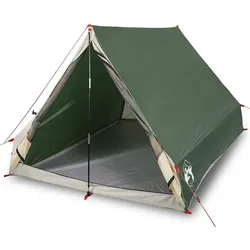 vidaXL Camping-Keilzelt 2 Personen Grün Wasserdicht