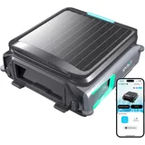 WYBOT F1 Pool Skimmer Roboter Mit Solar & Akku, Reinigt Die Wasseroberfläche Automatisch, Steuerbar Per App, 24H Betrieb, Für Alle Pooltypen – Ihr Kabelloser Poolroboter,Olivgrün