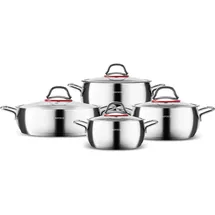 KARACA Emirgan Topf-Set 8-tlg. Kochtopf + Bratentopf + Fleischtopf + Stieltopf