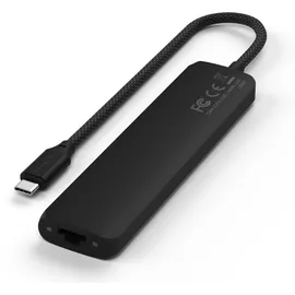 Satechi USB-C 7-in-1 Slim Multiport Adapter mit Ethernet Schwarz