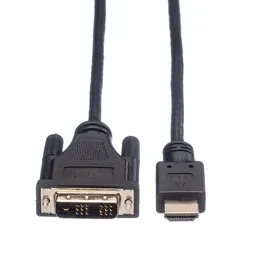 Roline Kabel DVI (18+1) ST - HDMI ST, schwarz, 1 m