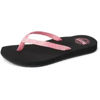 Reef Womens Ginger Beach Flip Flop, Soft Woven Strap, Schwarz/Rosa, 37.5 EU - 37.5 EU