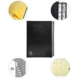 Exacompta 621265E Sammelmappe Karton Schwarz