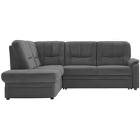polsterpower Ecksofa - Miro grau - mit Funktionspaket - Ottomane links Sofa