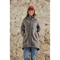 maloja LupiciaM Alpine Wool Coat (mit Kapuze, Bonded Wool, warm) grau - M
