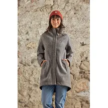maloja LupiciaM Alpine Wool Coat (mit Kapuze, Bonded Wool, warm) grau - M