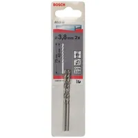 Bosch Professional HSS-G Spiralbohrer 3.8x43x75mm, 2er-Pack (2608585915)
