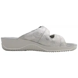 ROHDE Damen Pantolette aus Leder mit zartem Metallic-Schimmer Soltau-40 1958, Größe:37 EU,