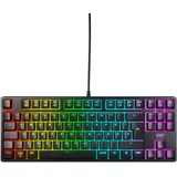 Cherry K4V2 TKL, Kabelgebundene Gaming-Tastatur ohne Nummernblock, Deutsches Layout (QWERTZ), RGB-Beleuchtung, Mechanische MX2A RED Switches, Schwarz