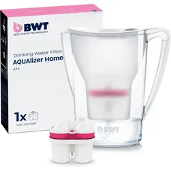 bwt Tischwasserfilter Aqualizer 2,7 Liter, weiß, 1 Kartusche