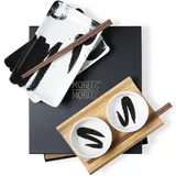 Moritz & Moritz Sushi Set 8-tlg. für 2 Personen Porzellan Schwarz