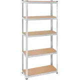 Tectake tectake® Schwerlastregal, in verschiedenen Ausführungen, belastbare, höhenverstellbare MDF-Böden, schnelle Montage