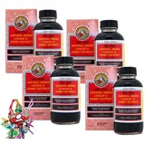 NIN JIOM PEI PA KOA Honig-Mispel-Kräutersirup [4x 300ml] mit 10+ kostbaren chinesischen Kräutern: Schütz die Lunge, lindert Husten und schützt den Hals - 4 Stück je 300ml + glückbringende Holzpuppe
