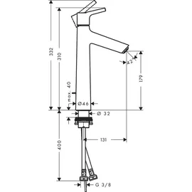 Hansgrohe Talis S 190 Einhandmischerung (72031000)
