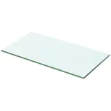 Ailgely Glasboden Glasscheibe Glasplatte, Glasregal Glasablage Wandregal Glas Bad-Regal Glas Badezimmer Regal Badablage Ablageregal für Glasregal Transparent 50 cm x 20 cm