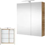 Planetmöbel 60 cm braun mit LED