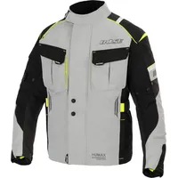 BÜSE Breno Pro wasserdichte Motorrad Kinder Textiljacke, schwarz-grau-gelb, Größe