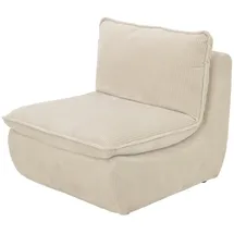 Hela Loungesessel »RHODOS«, (1 St.), Sessel;gepolstert;aufgesetztes Kissen;Microfaser;Breitcord Beige,