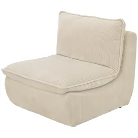 Hela Loungesessel »RHODOS«, (1 St.), Sessel;gepolstert;aufgesetztes Kissen;Microfaser;Breitcord Beige,