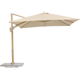 Schneider Ampelschirm Rhodos Twist Loft natur Ø 300 cm,