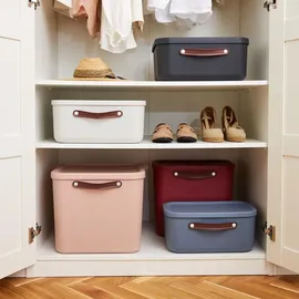 Rotho Aufbewahrungsbox Maloja 40 x 23,5 x 34 cm 1-tlg. rosa