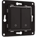 Shelly Wandtaster Wall Switch 2, schwarz, 2-fach