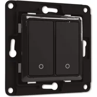 Shelly Wandtaster Wall Switch 2, schwarz, 2-fach