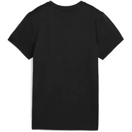 Puma TAD Essential Heather Logo Tee, T-Shirts, PUMA Black heather