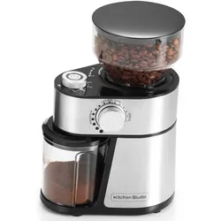 KITCHEN CHEF SAGE elektrische Kaffeemühle 200 W 230 g schwarz Edelstahl COCINA CHEF