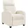 Yaheetech Ohrensessel mit Hocker Bouclé 59 x 85 x 65 cm Elfenbein