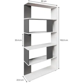Vicco Raumteiler 80 x 23,6 x 162,6 cm Anthrazit