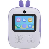 Sofortdruckkamera für Kinder, 48M 1080P HD-Digitalvideokameras mit 2,4-Zoll-Bildschirm, Mädchen-Jungen-Weihnachtsgeburtstagsgeschenke, 1800-mAh-Akku (Violet)