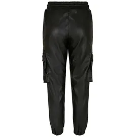 URBAN CLASSICS Faux Leather Cargohose Black XS