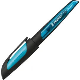 Stabilo Schulfüller mit Anfänger-Feder A EASYbuddy schwarz/hellblau blau (löschbar)