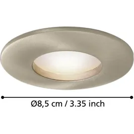 EGLO Margo 2 Edelstahl Glas Ø8,4cm IP65