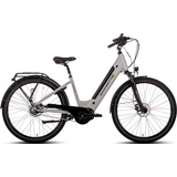 Saxonette E-Bike Premium Plus 3.0, 8 Gang, Nabenschaltung, Mittelmotor, 522 Wh Akku silberfarben 50 cm