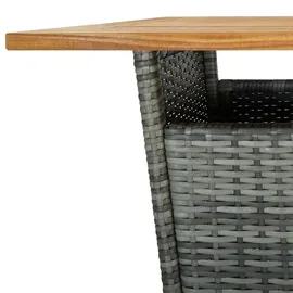 vidaXL Gartenbar Set 5-tlg. Grau