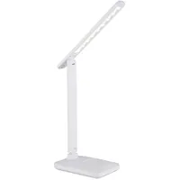 GLOBO Tischleuchte Schlafzimmerlampe weiß Touchdimmer Akku verstellbar LED H