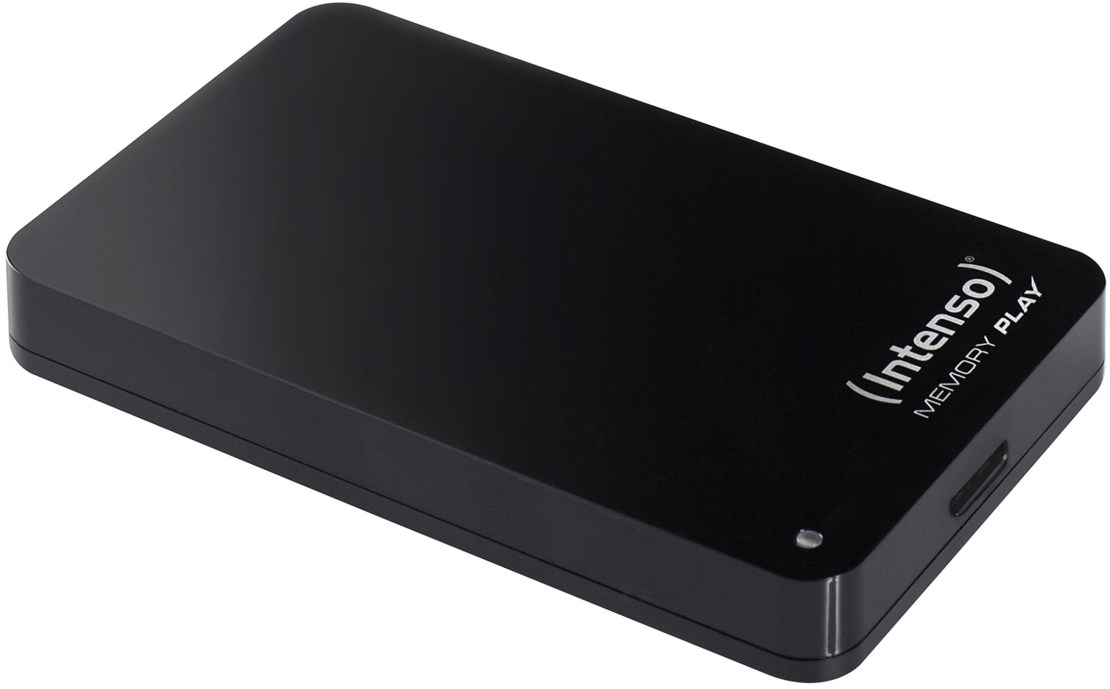 Intenso 6021460 Memory Play 1TB externe TV-Festplatte (6,35 cm (2,5 Zoll), 5400rpm, 8MB Cache, USB 3.2 Gen 1x1) inkl. TV-Halterung schwarz