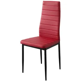 Albatros Esszimmerstuhl Milano Kunstleder rot 4er Set