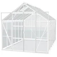 Vitavia Gewächshaus Phönix 11500 ESG/HKP, inkl. Fundament, ca. B257/H254/T448 cm, Silber