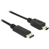 DeLock USB-C auf Mini-USB 0,5 m Schwarz
