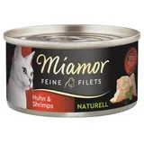 Miamor Feine Filets naturelle Huhn & Shrimps 24 x 80 g