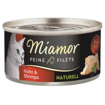 Miamor Feine Filets naturelle Huhn & Shrimps 24 x 80 g