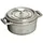 Staub Cocotte 10 cm rund grau