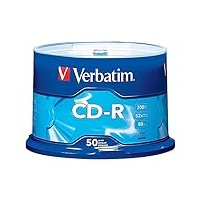Verbatim Standard 120 mm moyenne-cd-r Jungfrauen RW (CD-R 700 MB 52 x Gehäuse für Pastell)