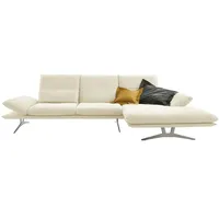 KOINOR Ecksofa aus Flachgewebe Francis ¦ creme ¦ Maße (cm): B: 314 H: 93 T: 159