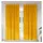 vidaXL Verdunkelungsvorhänge 2 pcs Senfgelb 140 x 260 cm Samt